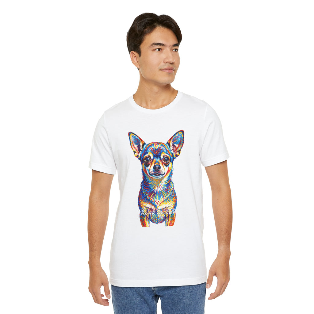 Chihuahua T Shirt | Living Work of Art Collection | Pointillism Style