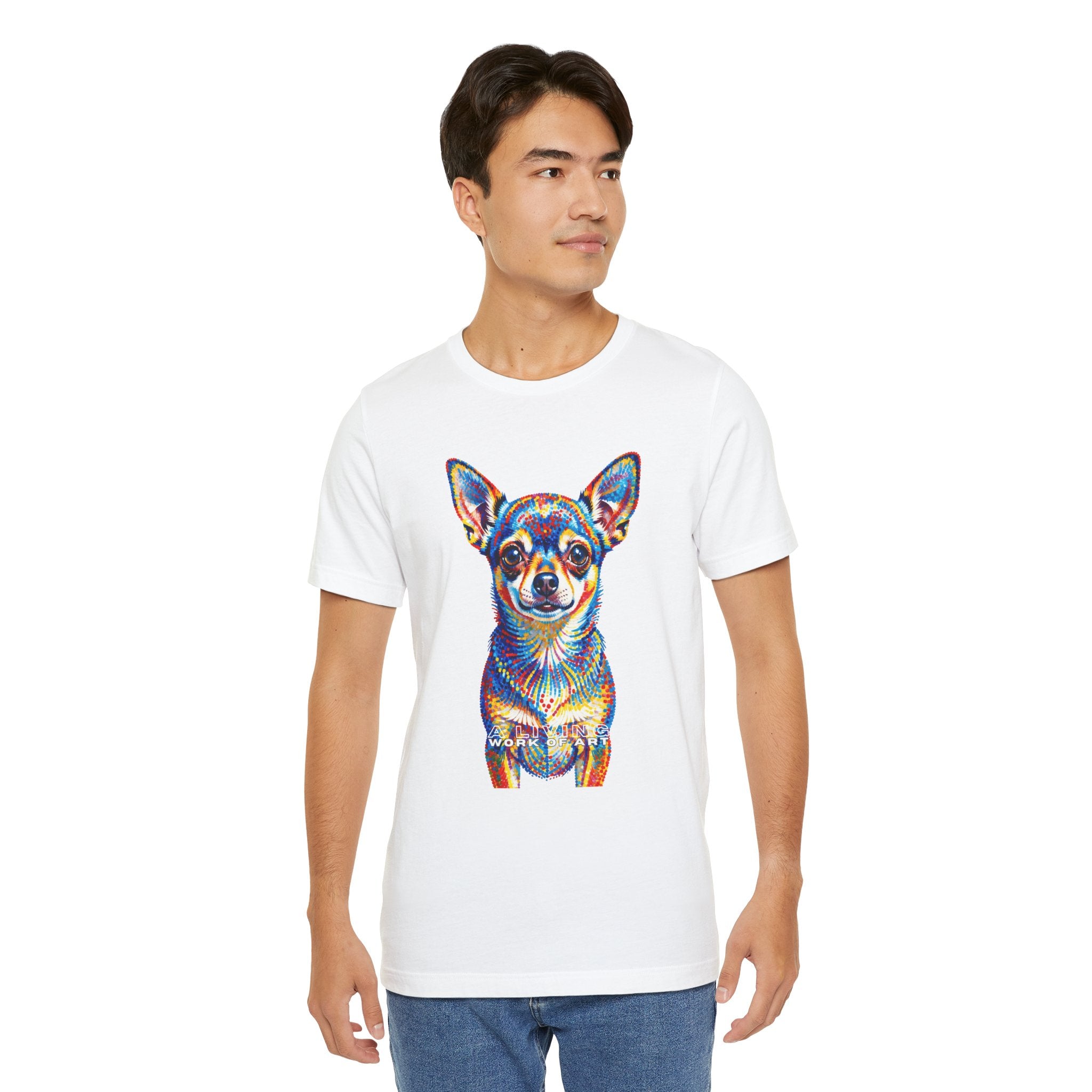 Chihuahua T Shirt | Living Work of Art Collection | Pointillism Style