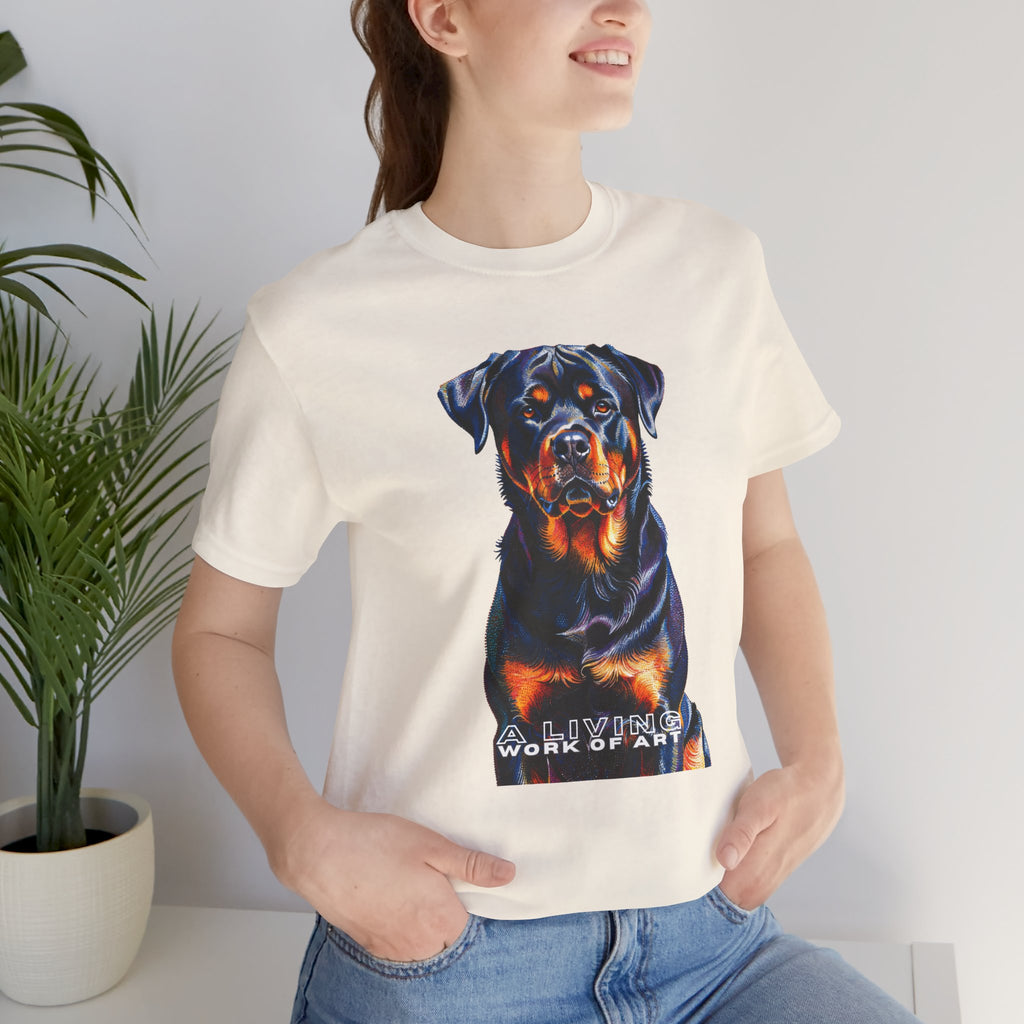 Rottweiler T Shirt | Living Work of Art Collection | Pointillism Style
