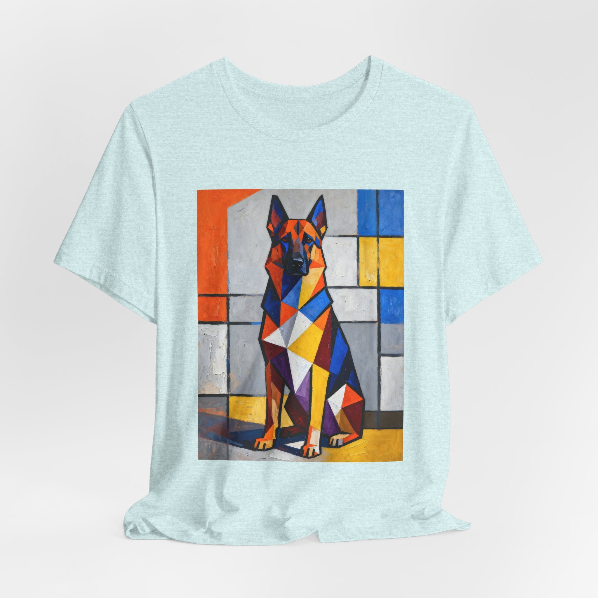 German Shepherd T Shirt | Living Work of Art Collection | Cubist Style