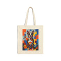 Boston Terrier Tote Bag | Living Work of Art Collection | Cubist Style
