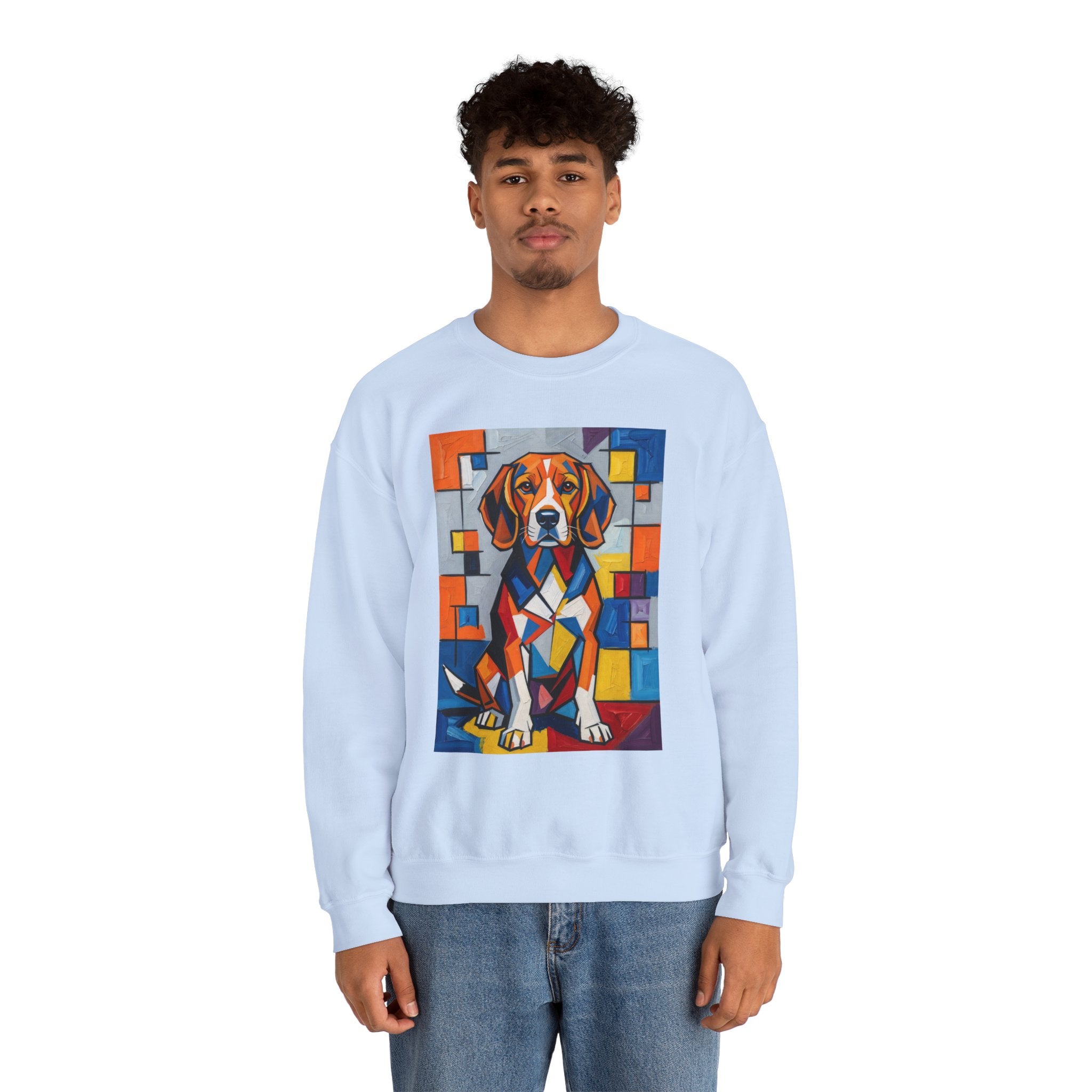 Beagle Sweatshirt | Living Work of Art Collection | Cubist Style