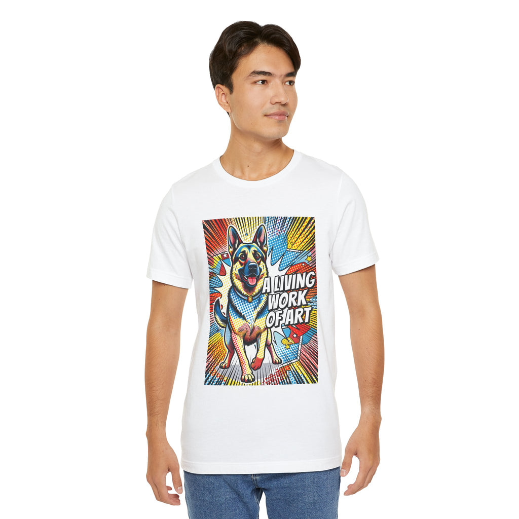 German Shepherd T Shirt | Living Work of Art Collection | Pop Art