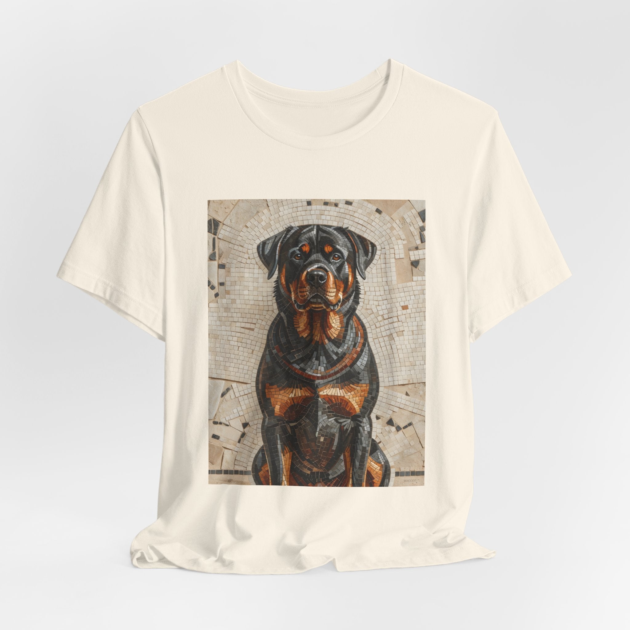 Rottweiler T Shirt | Living Work of Art Collection | Mosaic Style