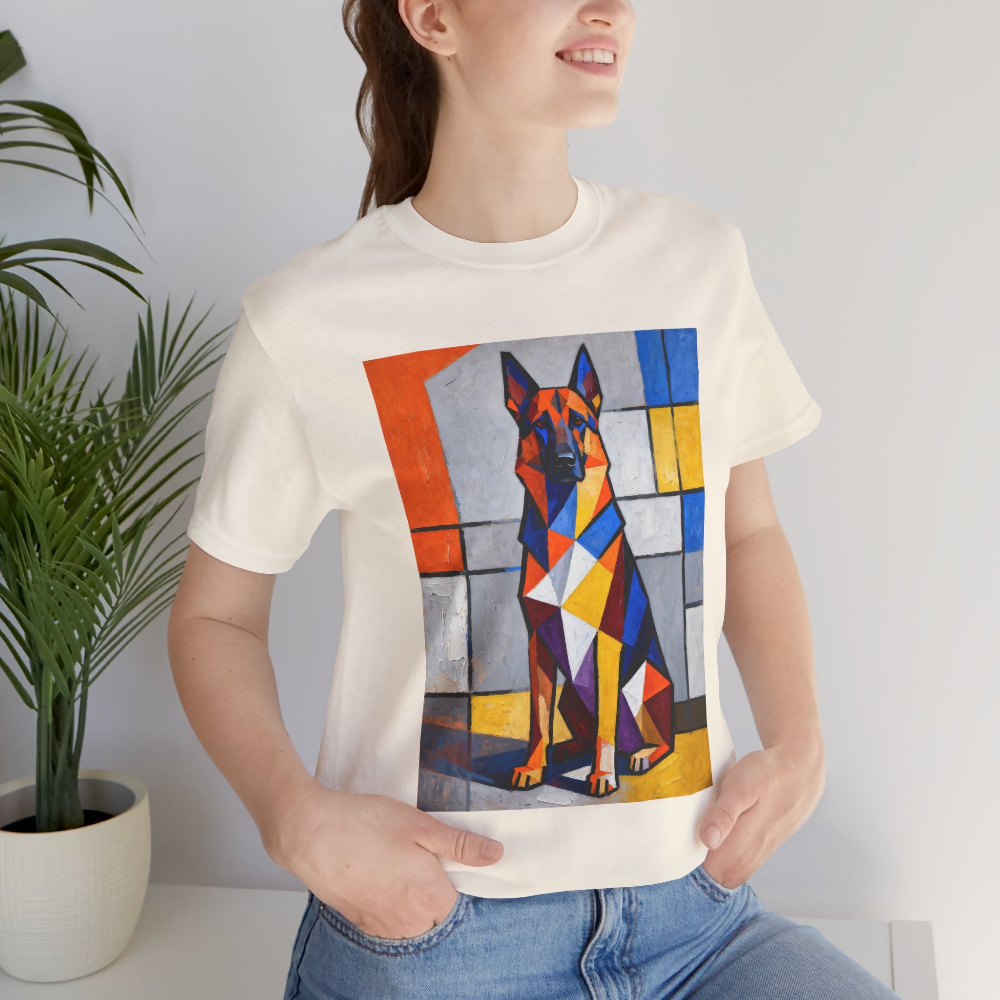 German Shepherd T Shirt | Living Work of Art Collection | Cubist Style