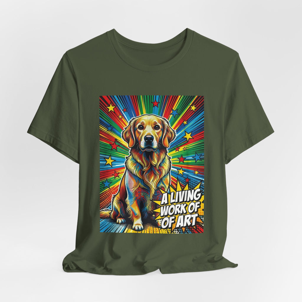 Golden Retriever T Shirt | Living Work of Art Collection | Pop Art