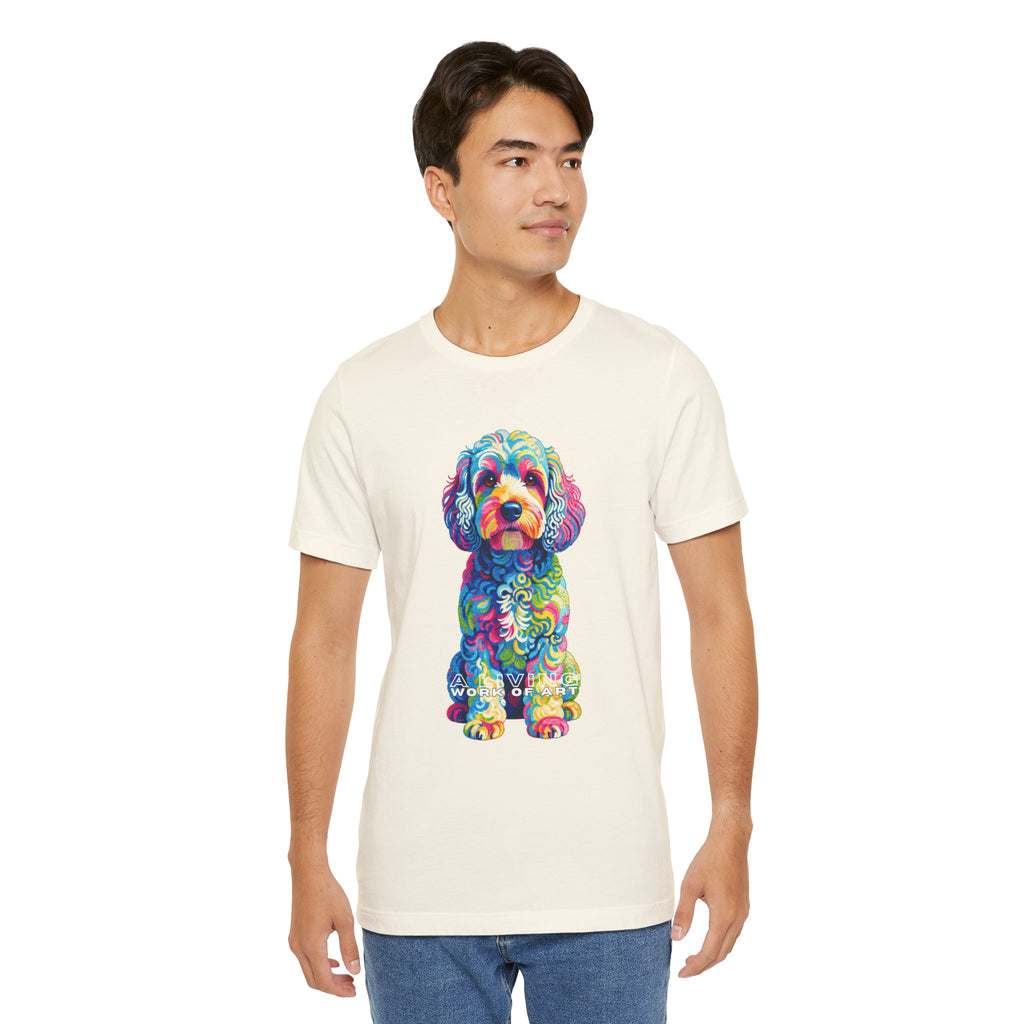 Cockapoo T Shirt | Living Work of Art Collection | Pointillism Style