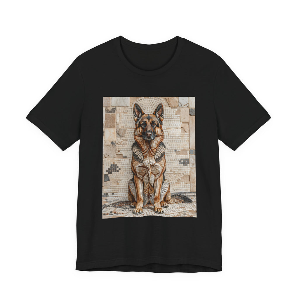 German Shepherd T Shirt | Living Work of Art Collection | Mosaic Style