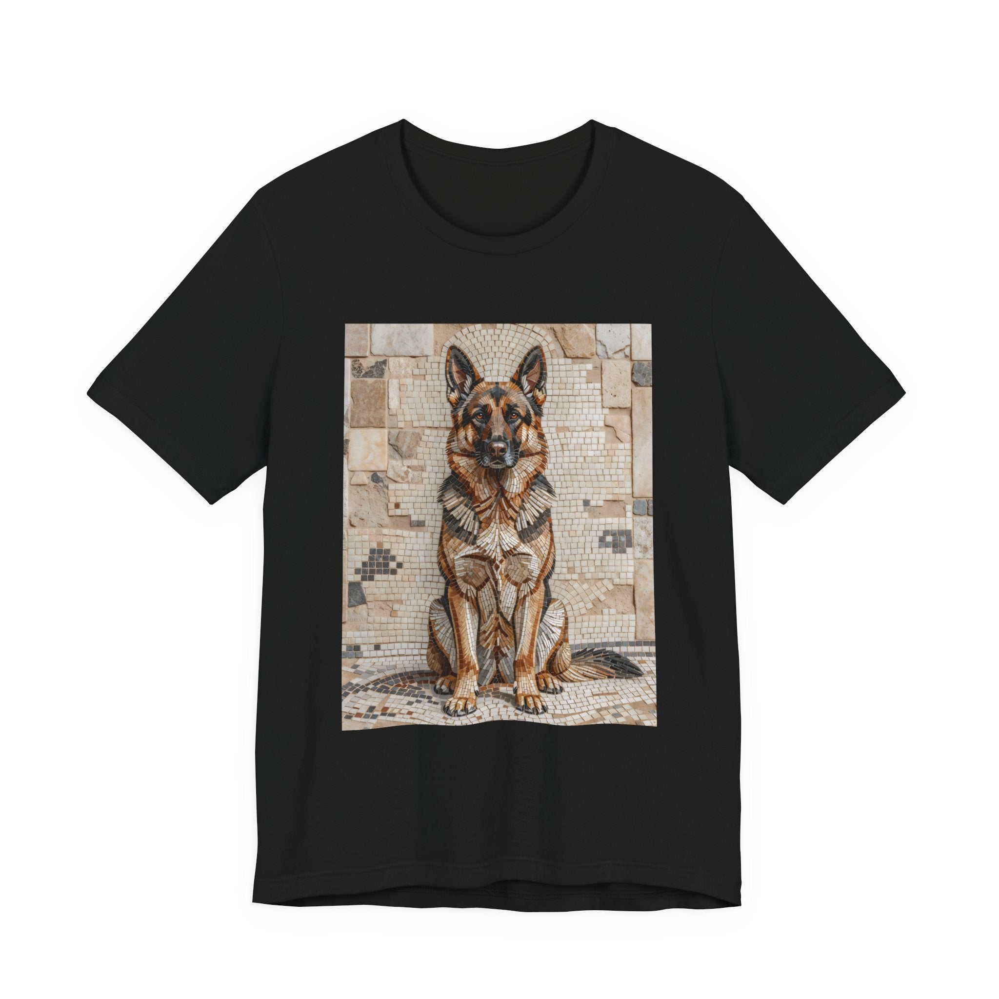 German Shepherd T Shirt | Living Work of Art Collection | Mosaic Style