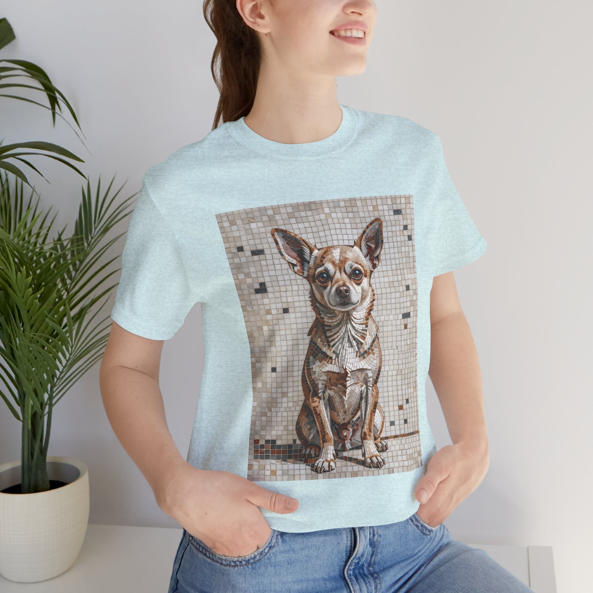 Chihuahua T Shirt | Living Work of Art Collection | Mosaic Style