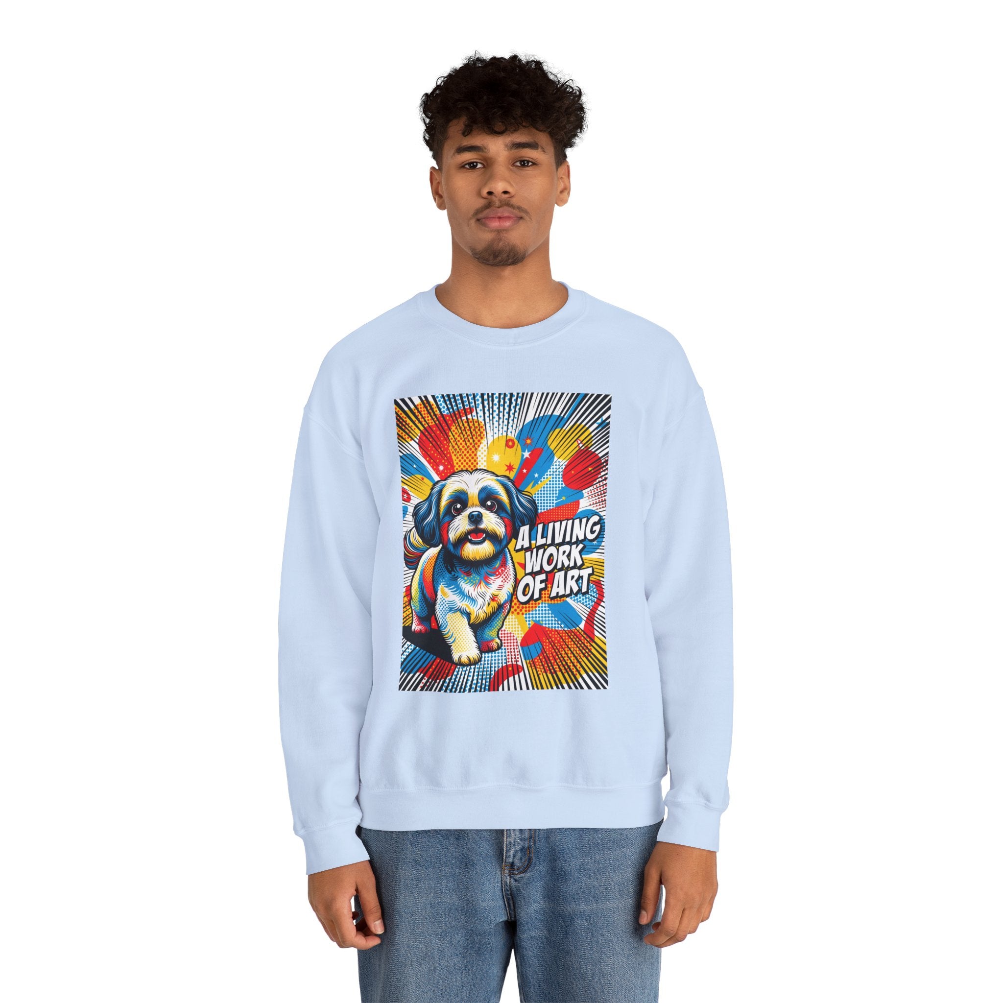 Shih Tzu Sweatshirt | Living Work of Art Collection | Pop Art