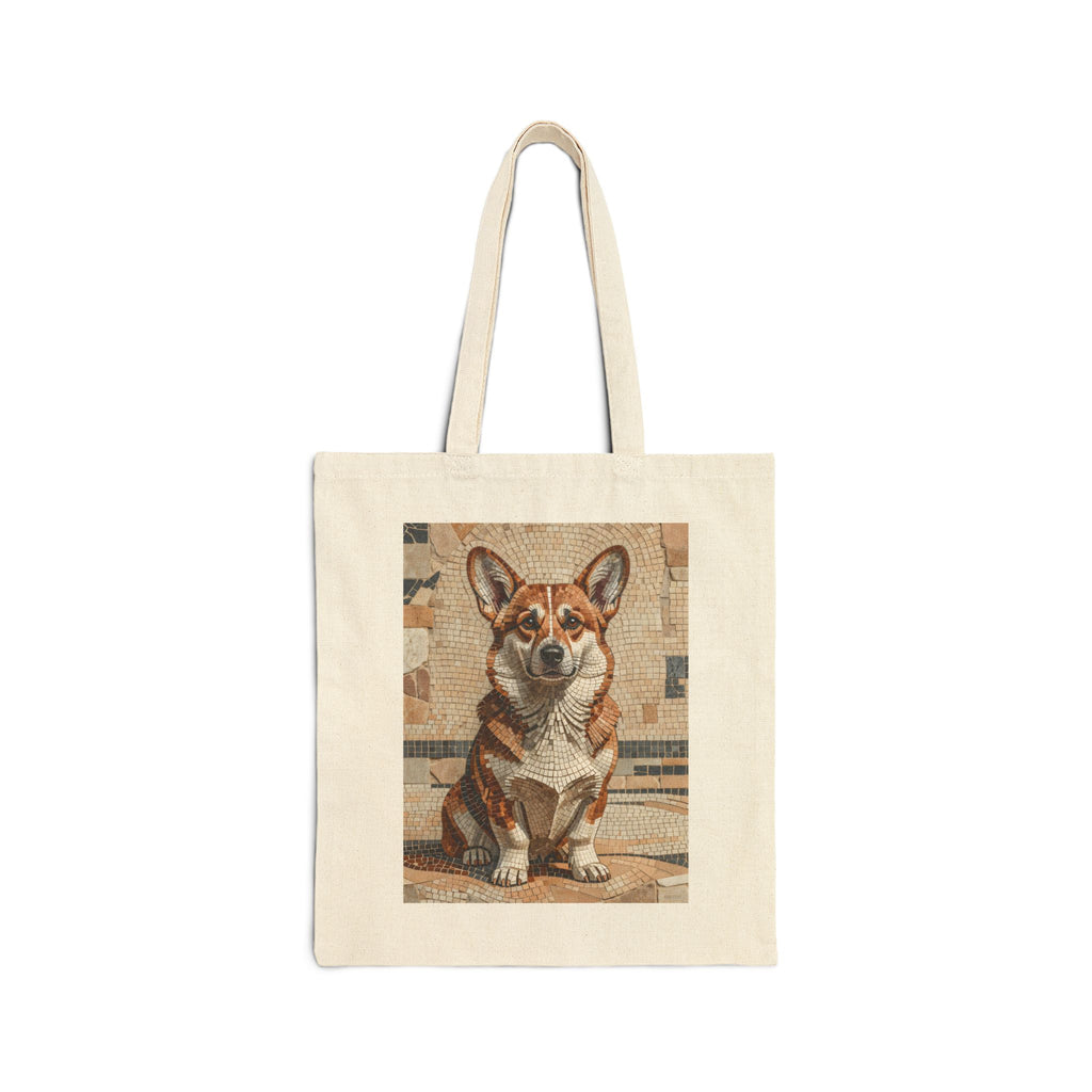 Corgi  Tote Bag | Living Work of Art Collection | Mosaic Style