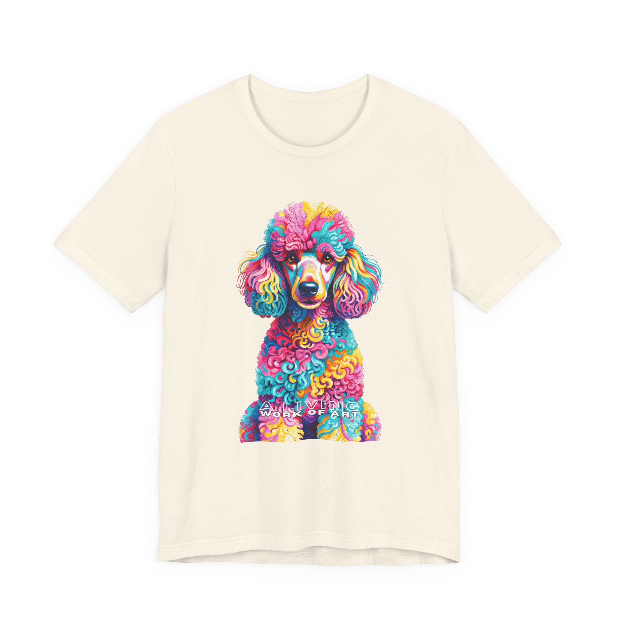Poodle T Shirt | Living Work of Art Collection | Pointillism Style