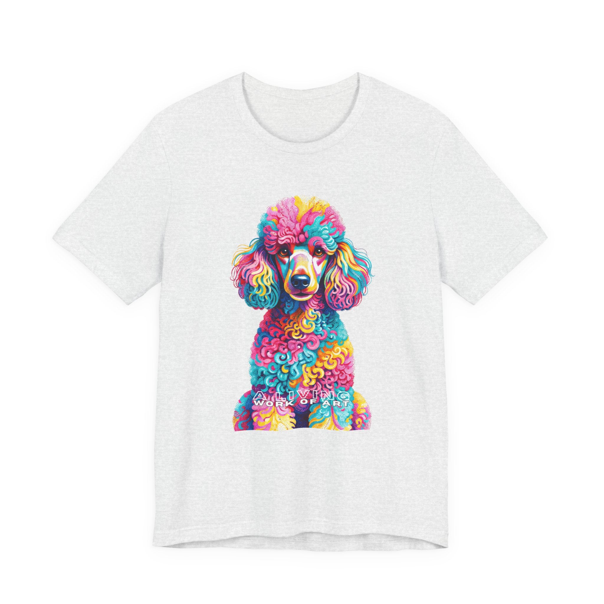 Poodle T Shirt | Living Work of Art Collection | Pointillism Style