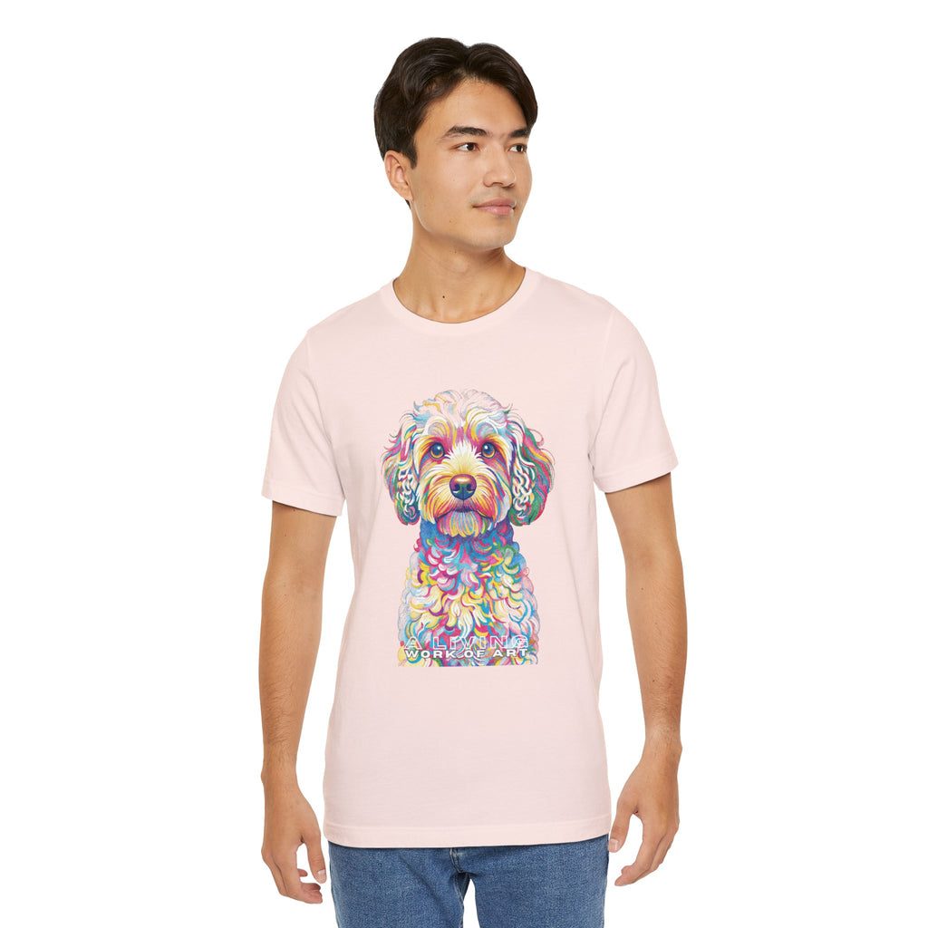 Cavapoo T Shirt | Living Work of Art Collection | Pointillism Style