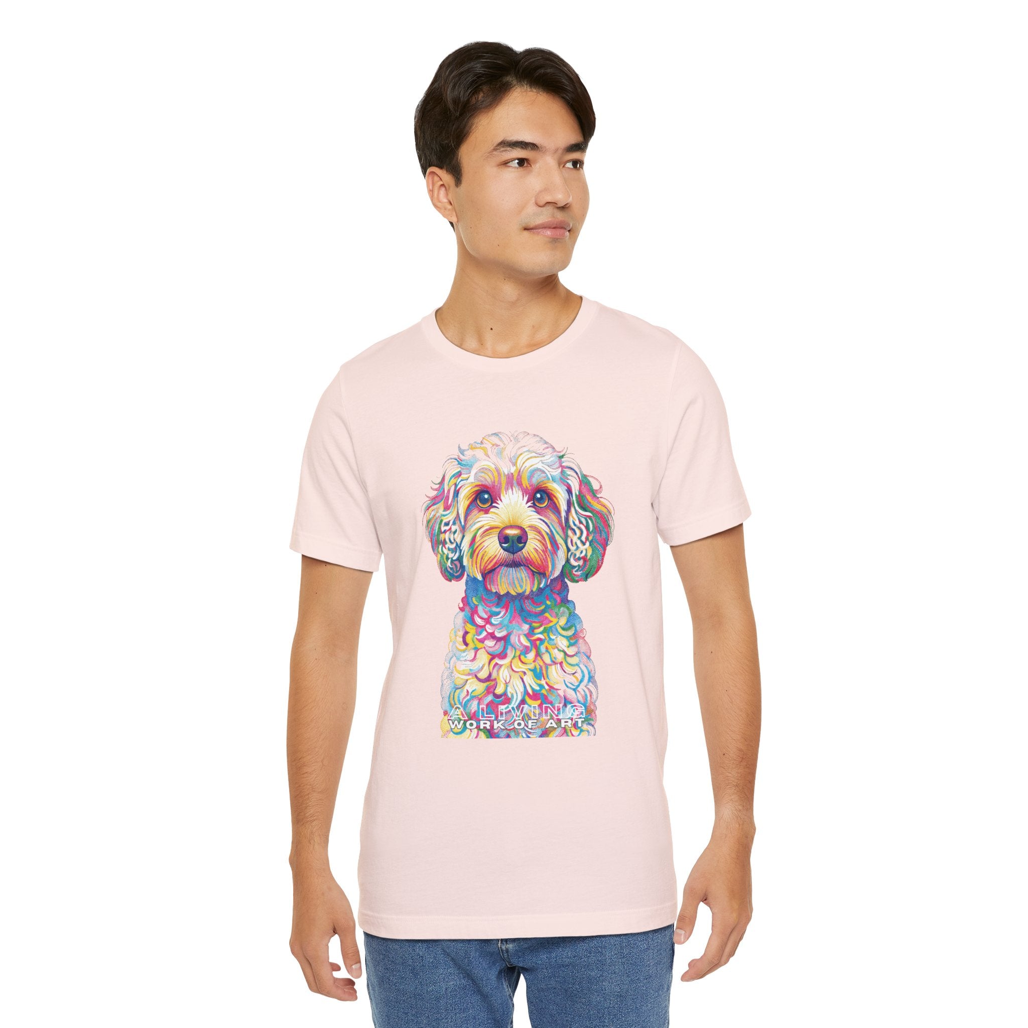 Cavapoo T Shirt | Living Work of Art Collection | Pointillism Style