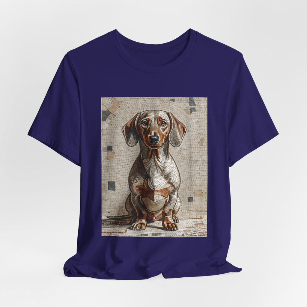 Dachshund T Shirt | Living Work of Art Collection | Mosaic Style