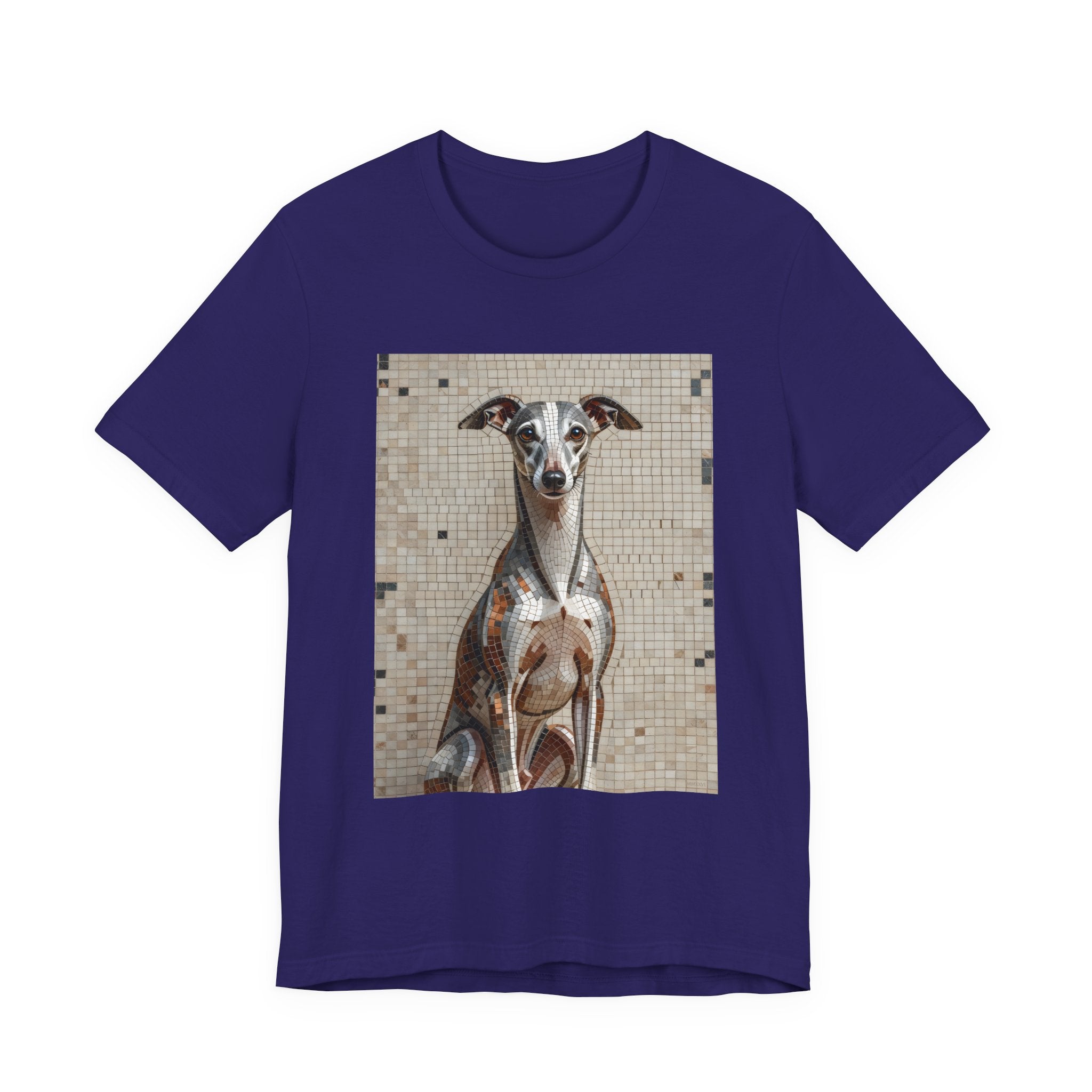 Whippet T Shirt | Living Work of Art Collection | Mosaic Style