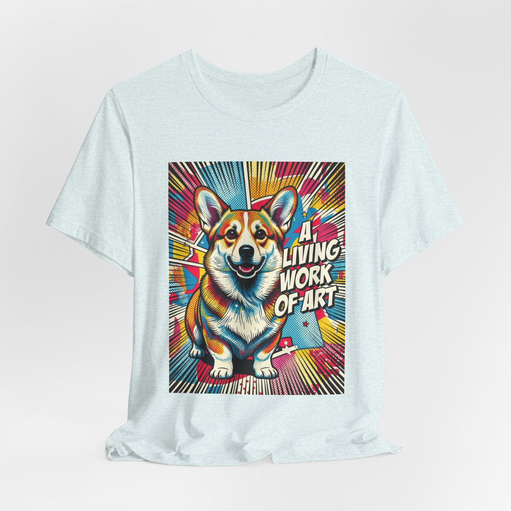 Corgi T Shirt | Living Work of Art Collection | Pop Art