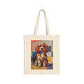 Cavapoo Tote Bag | Living Work of Art Collection | Cubist Style