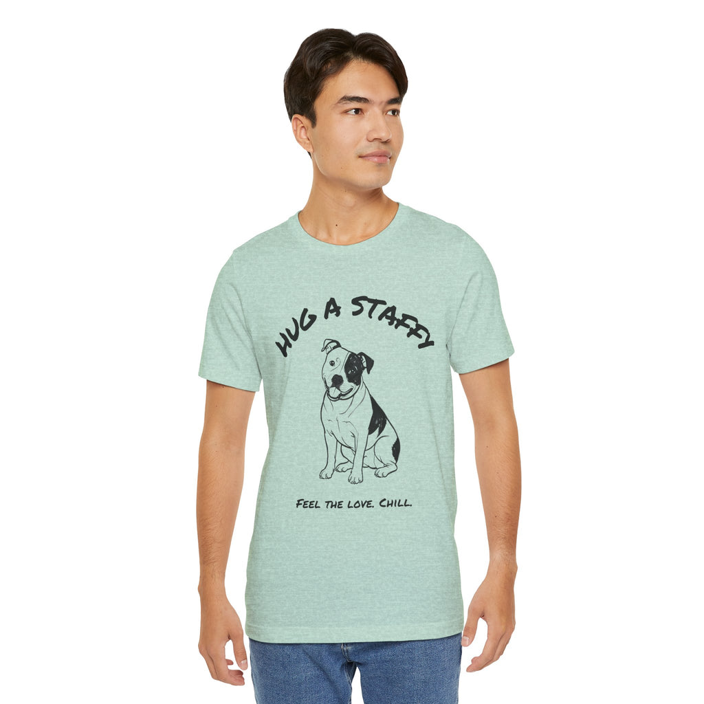 Staffordshire Bull Terrier T Shirt | Hug a Staffy