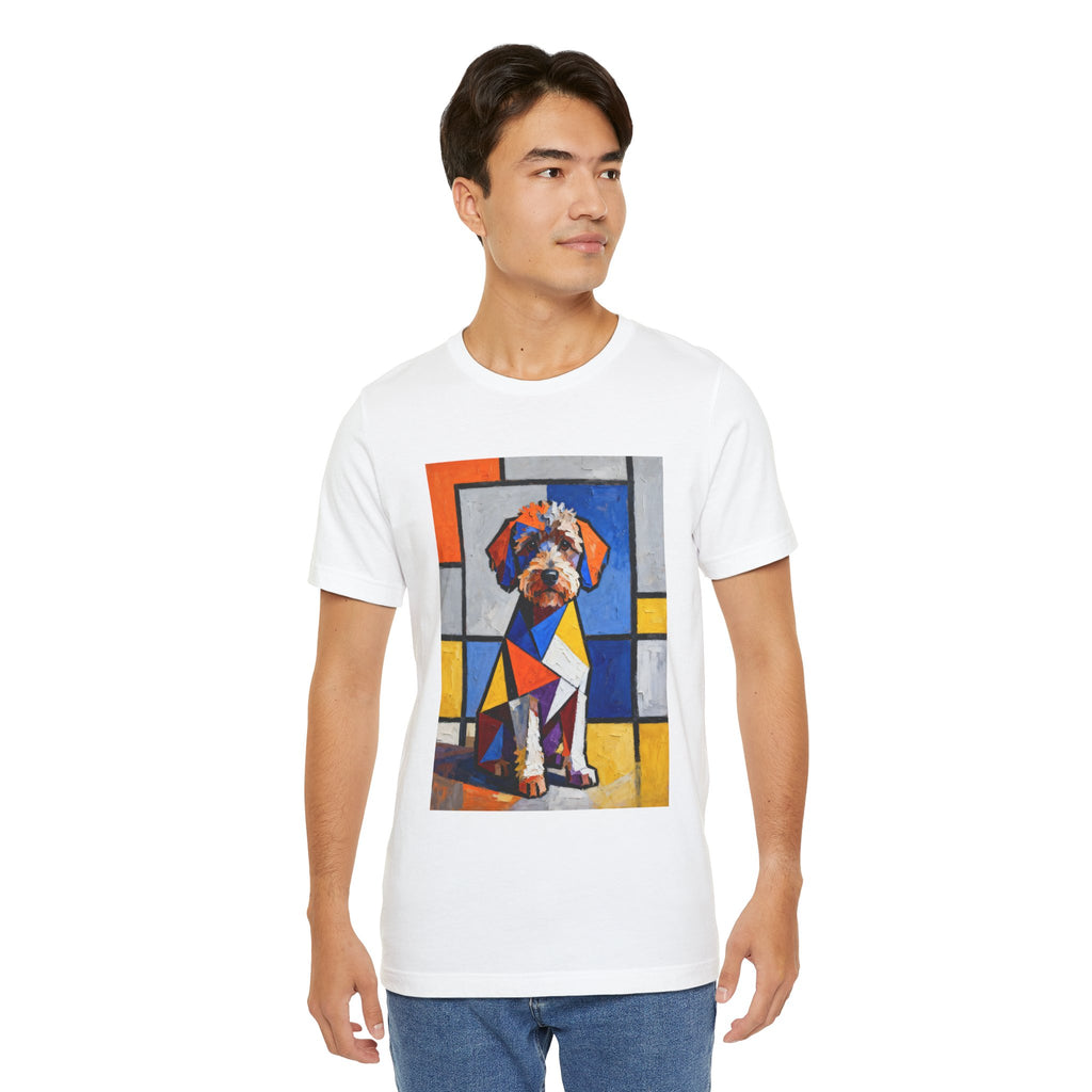 Schnoodle T Shirt | Living Work of Art Collection | Cubist Style