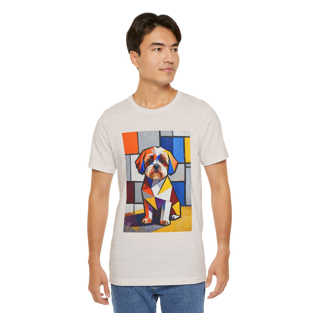 Shih-Poo T Shirt | Living Work of Art Collection | Cubist Style
