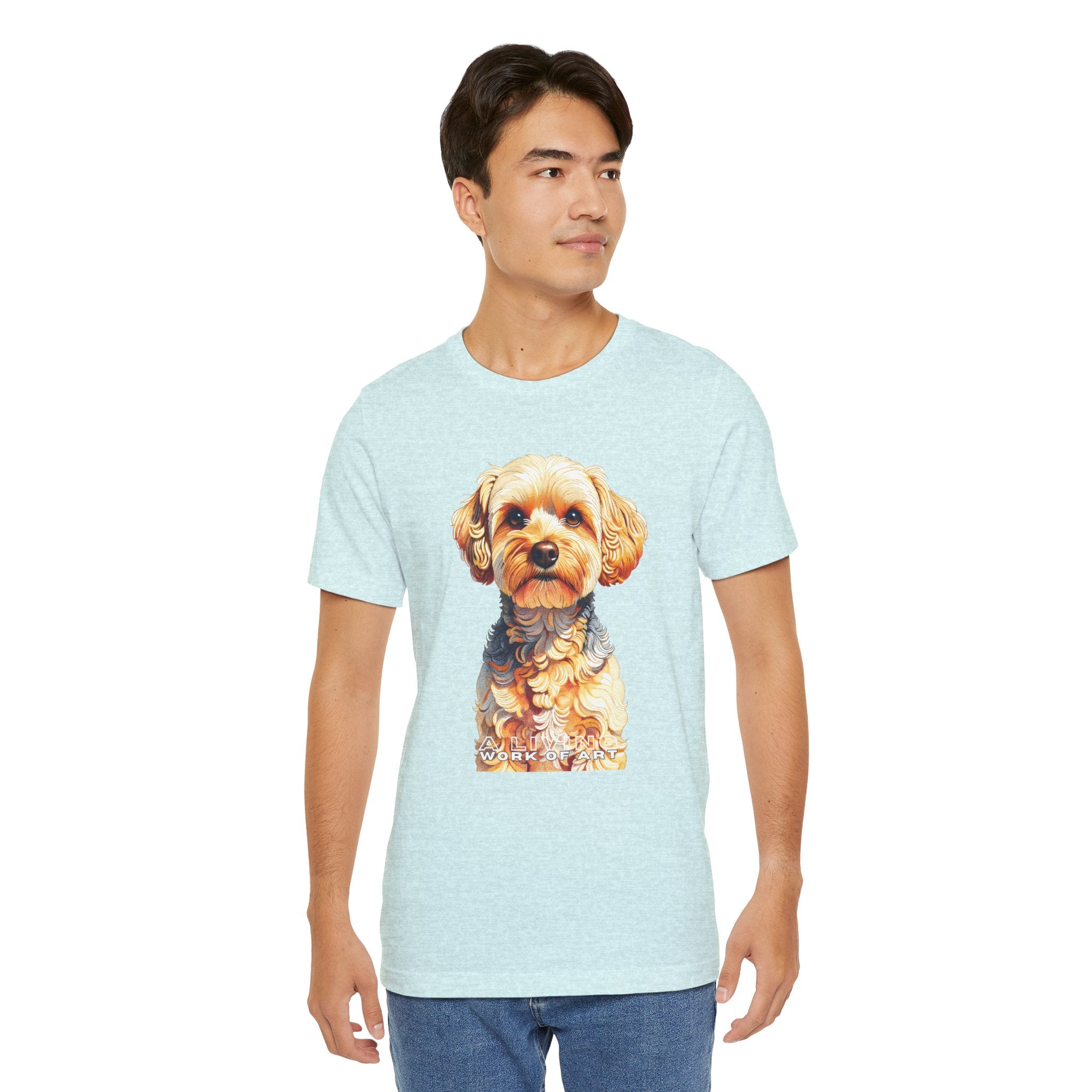 Yorkipoo T Shirt | Living Work of Art Collection | Pointillism Style