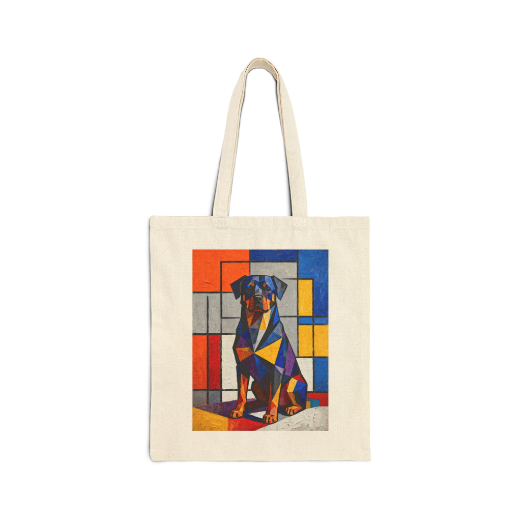Rottweiler Tote Bag | Living Work of Art Collection | Cubist Style