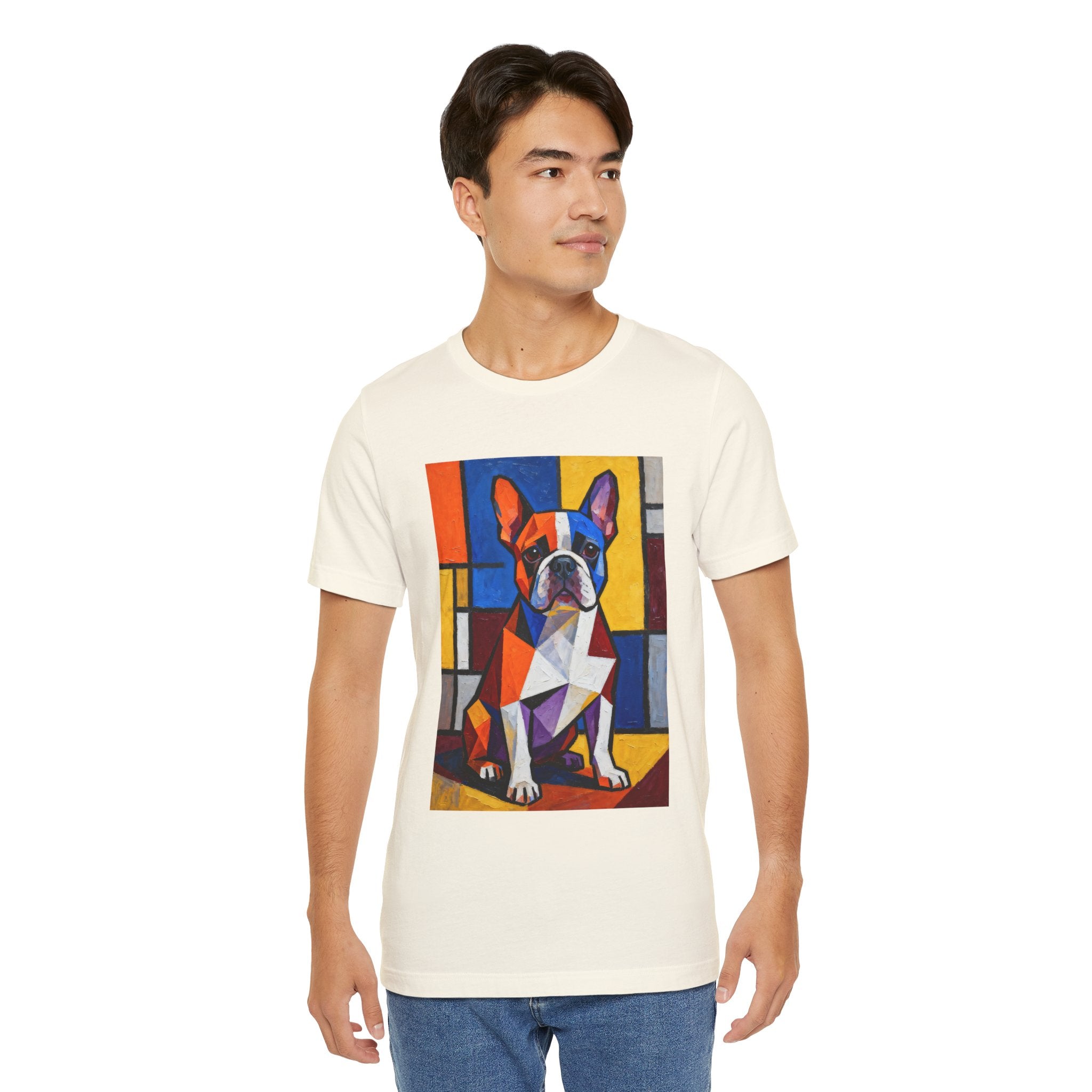 French Bulldog T Shirt | Living Work of Art Collection | Cubist Style