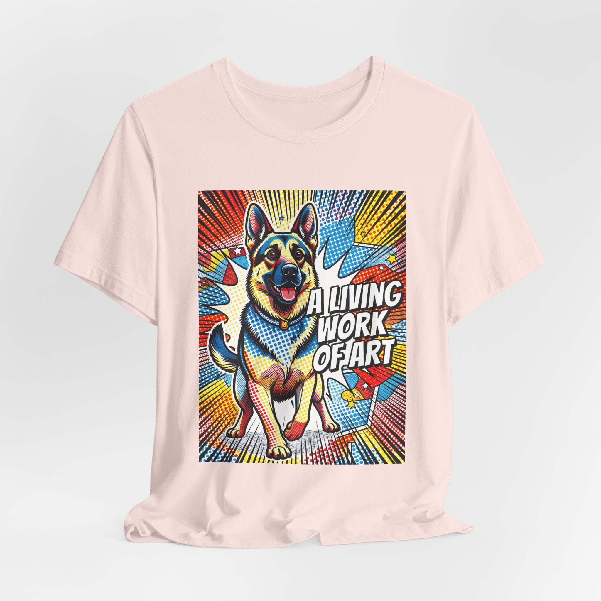 German Shepherd T Shirt | Living Work of Art Collection | Pop Art