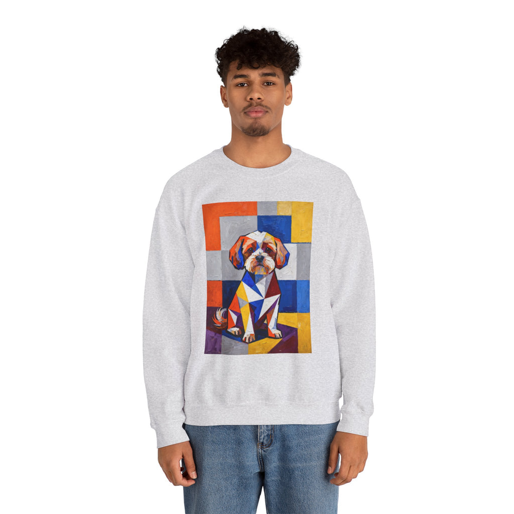 Maltipoo Sweatshirt | Living Work of Art Collection | Cubist Style