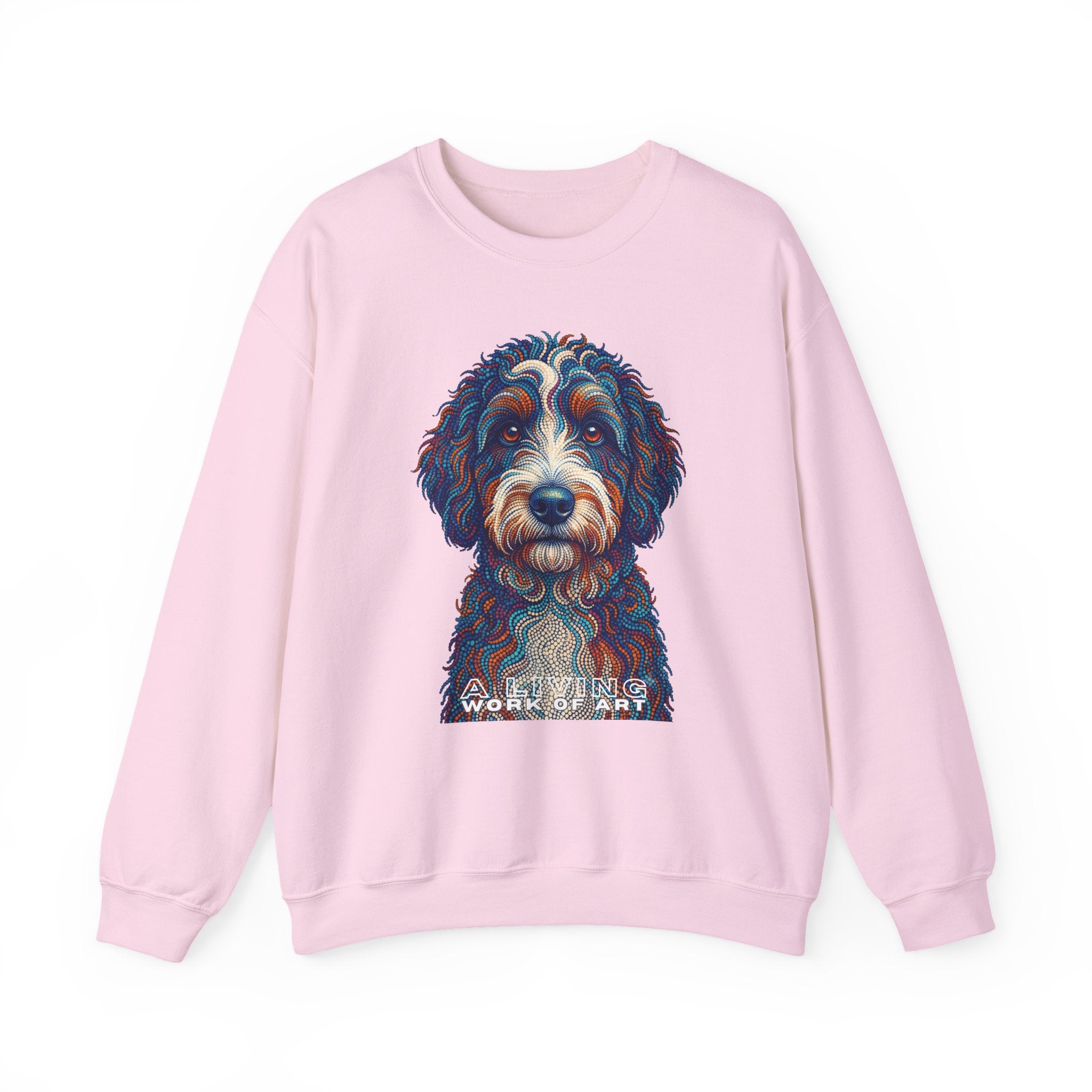 Bernedoodle Sweatshirt | Living Work of Art Collection | Pointillism Style