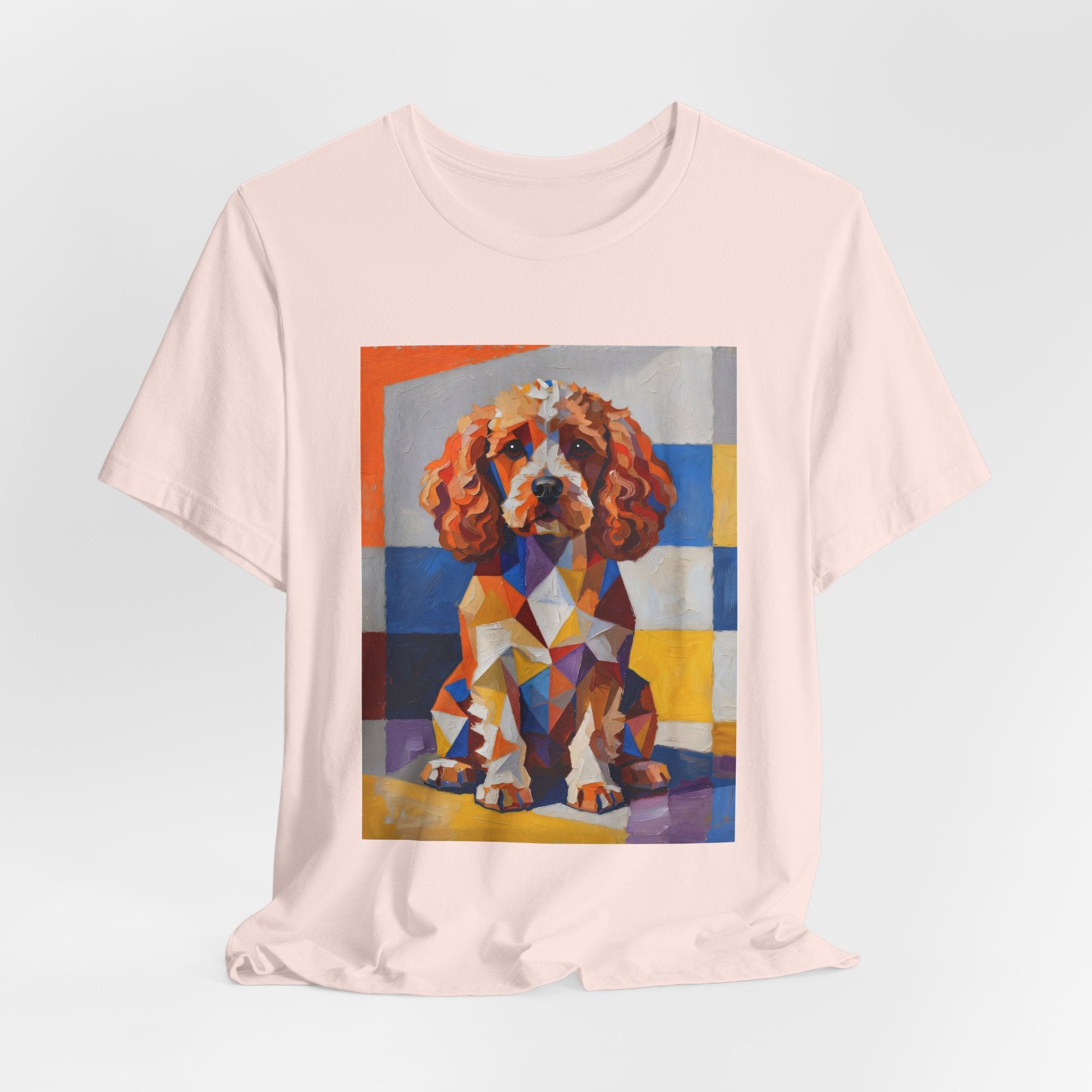 Cavapoo T Shirt | Living Work of Art Collection | Cubist Style