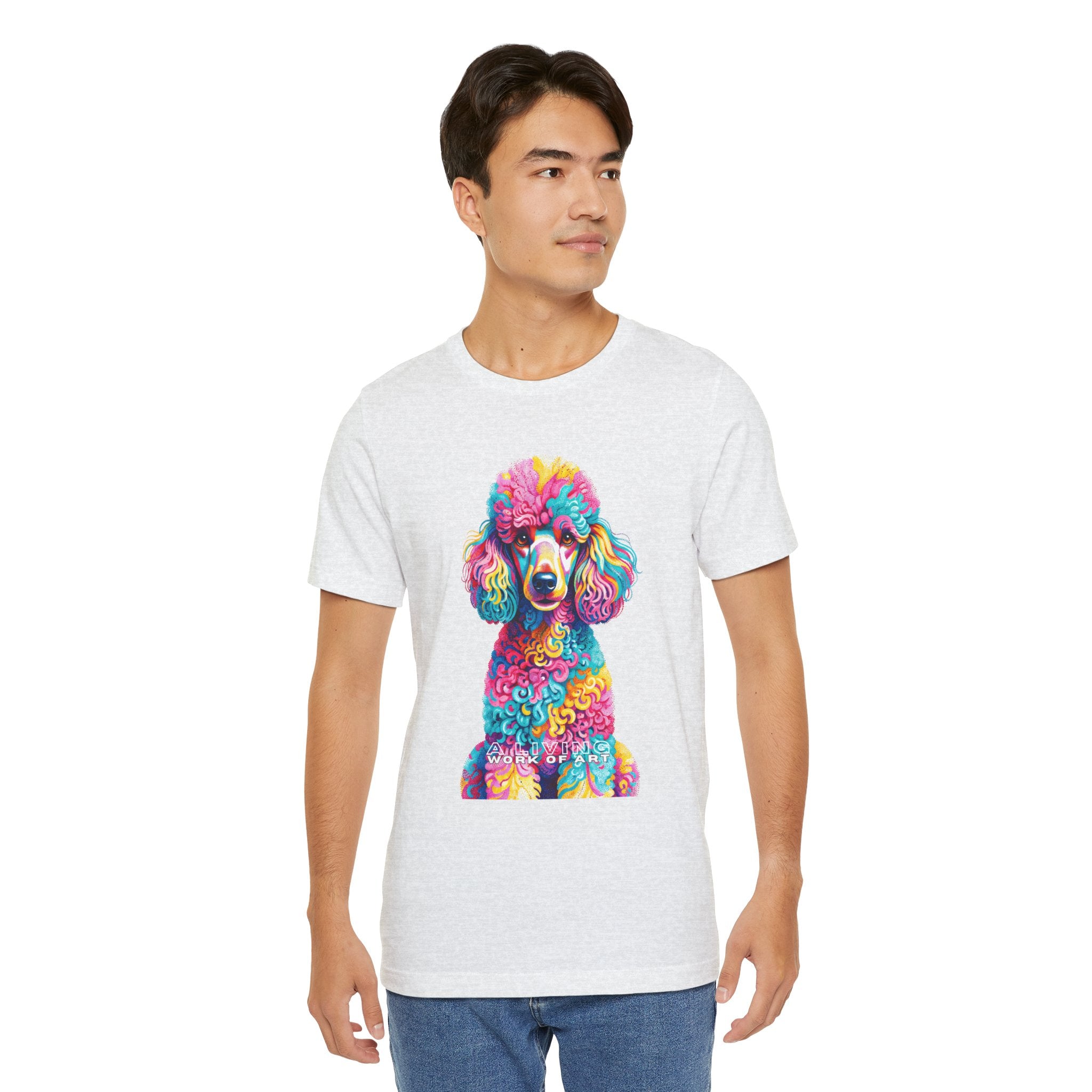 Poodle T Shirt | Living Work of Art Collection | Pointillism Style