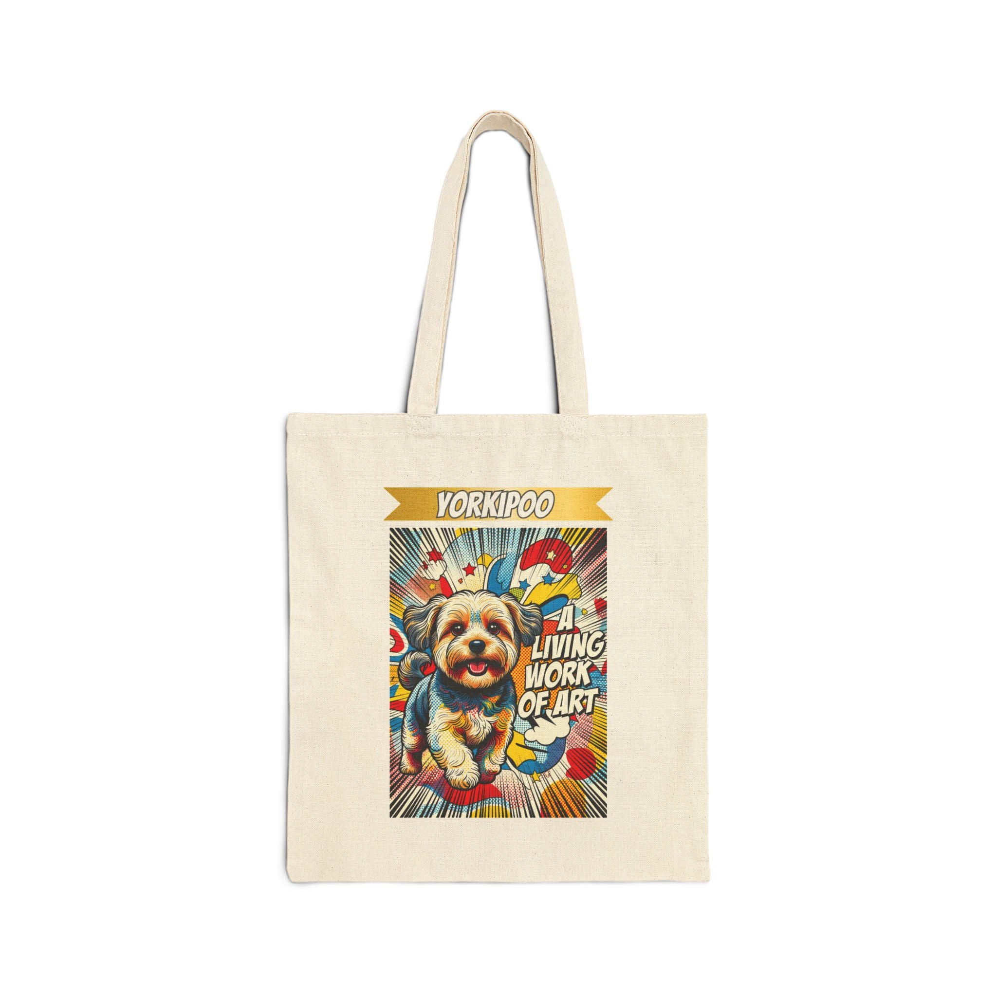 Yorkipoo Tote Bag | Living Work of Art Collection | Pop Art