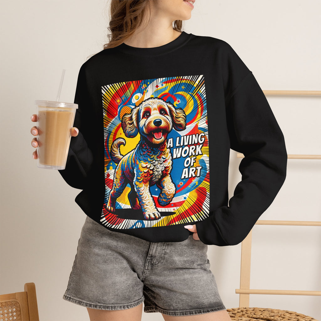Labradoodle Sweatshirt | Living Work of Art Collection | Pop Art