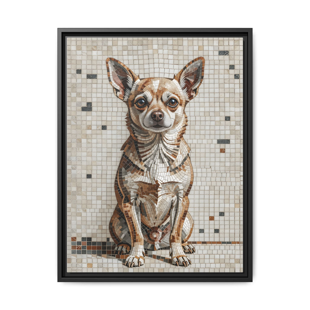 Chihuahua Canvas Wall Art | Living Work of Art Collection | Mosaic Style Print