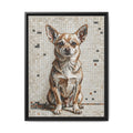 Chihuahua Canvas Wall Art | Living Work of Art Collection | Mosaic Style Print