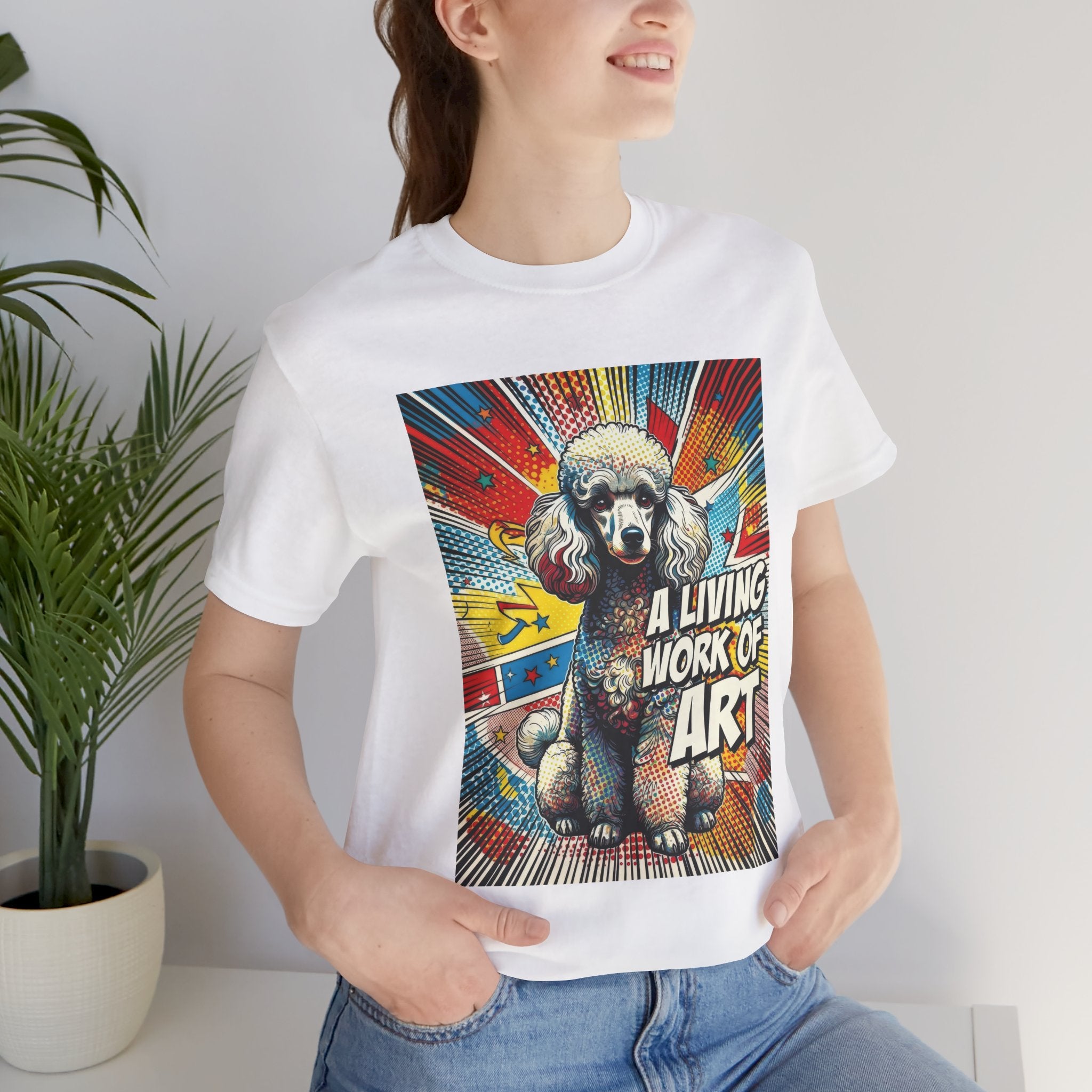 Poodle T Shirt | Living Work of Art Collection | Pop Art
