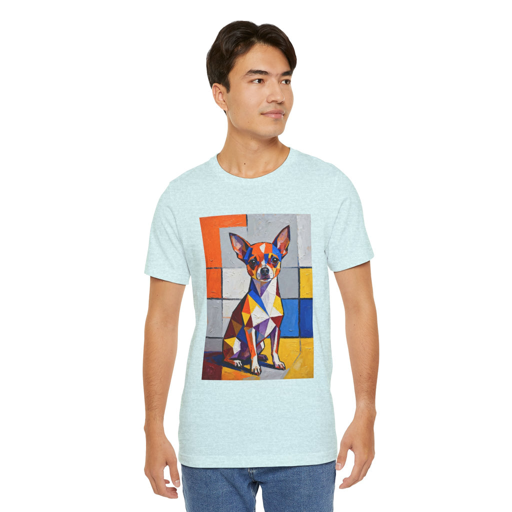 Chihuahua T Shirt | Living Work of Art Collection | Cubist Style