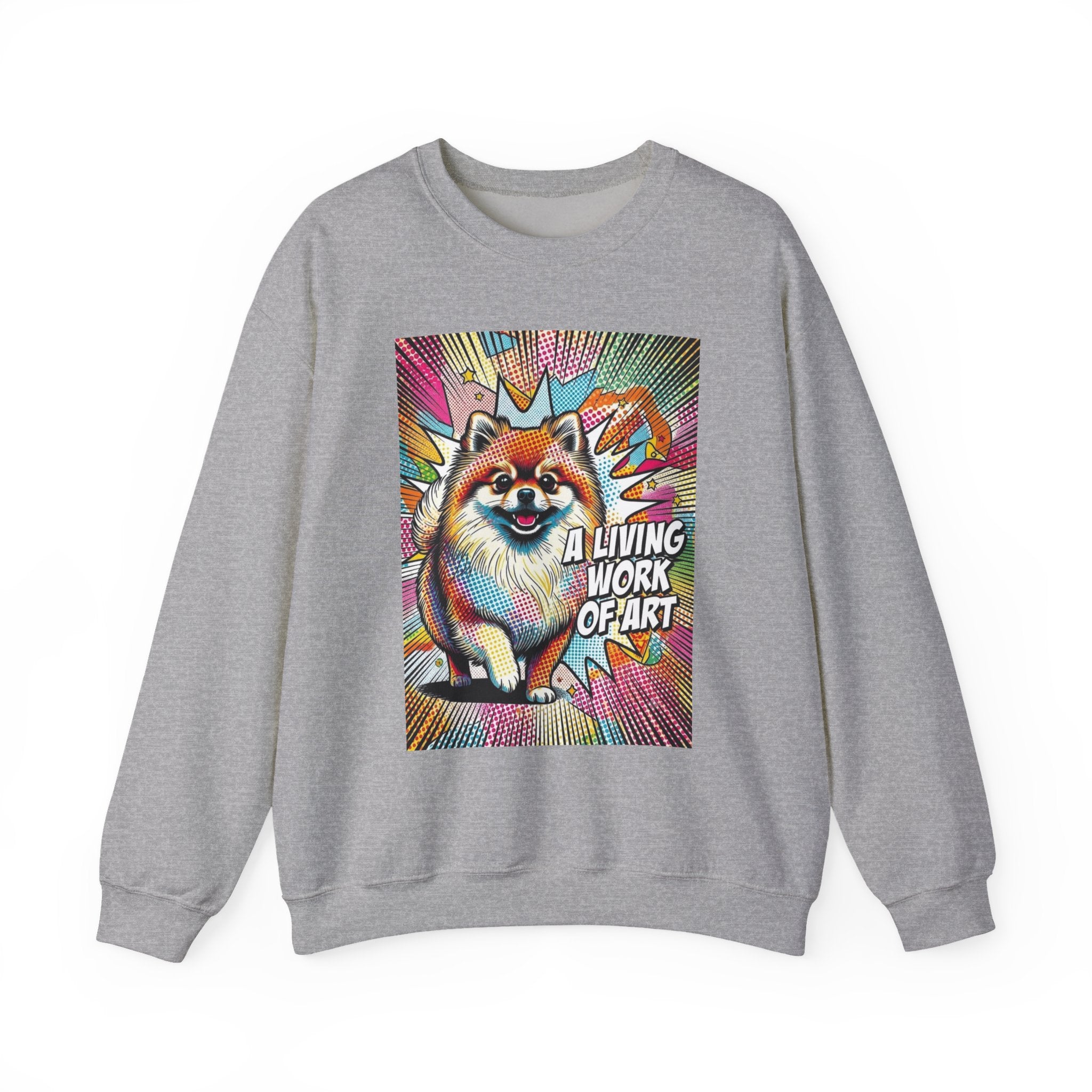 Pomeranian Sweatshirt | Living Work of Art Collection | Pop Art