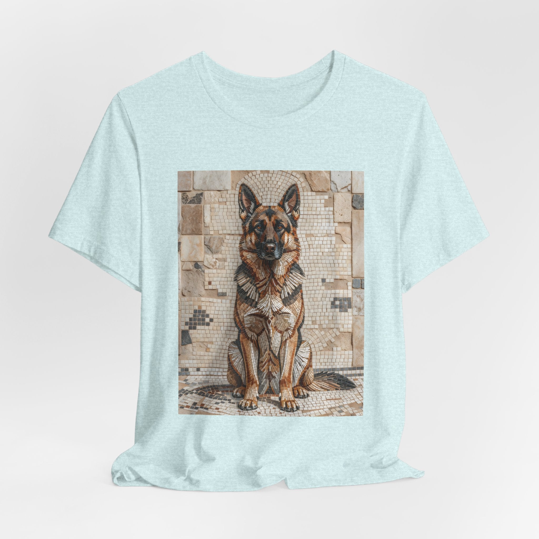 German Shepherd T Shirt | Living Work of Art Collection | Mosaic Style