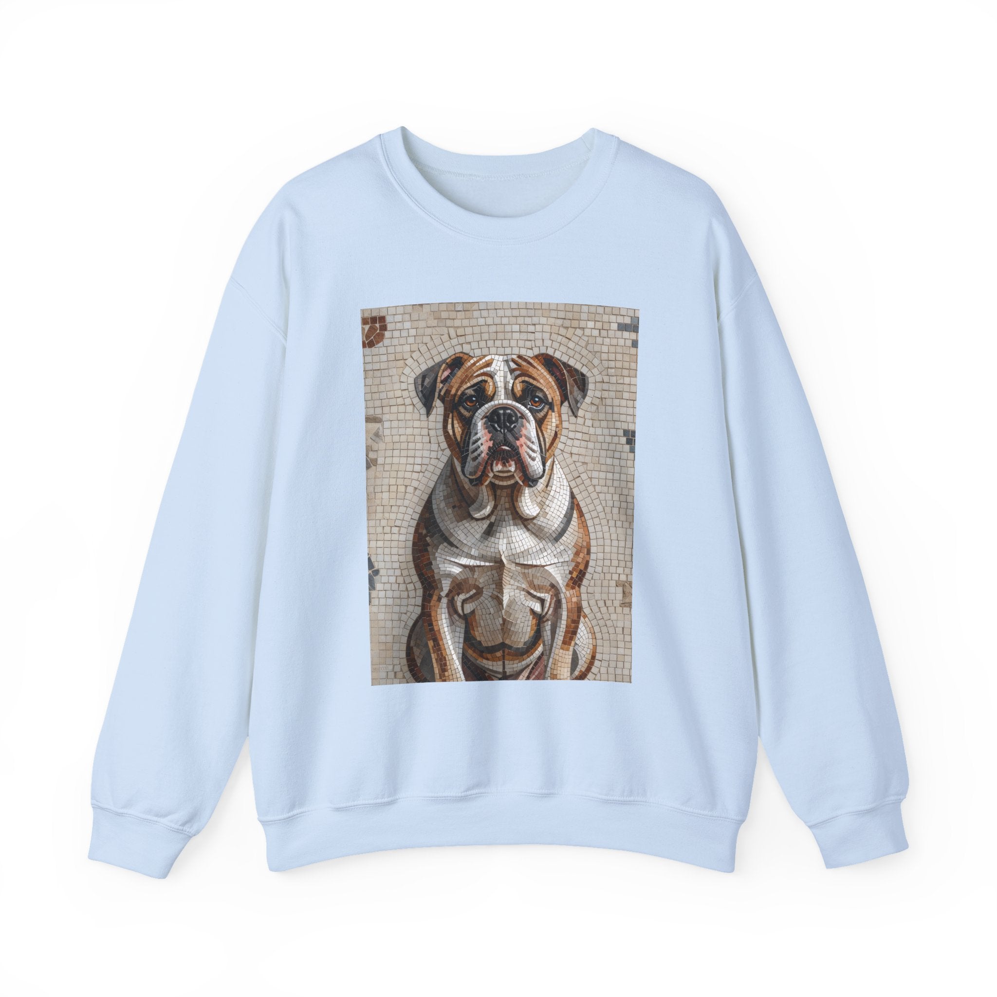 Bulldog Sweatshirt | Living Work of Art Collection | Mosaic Style