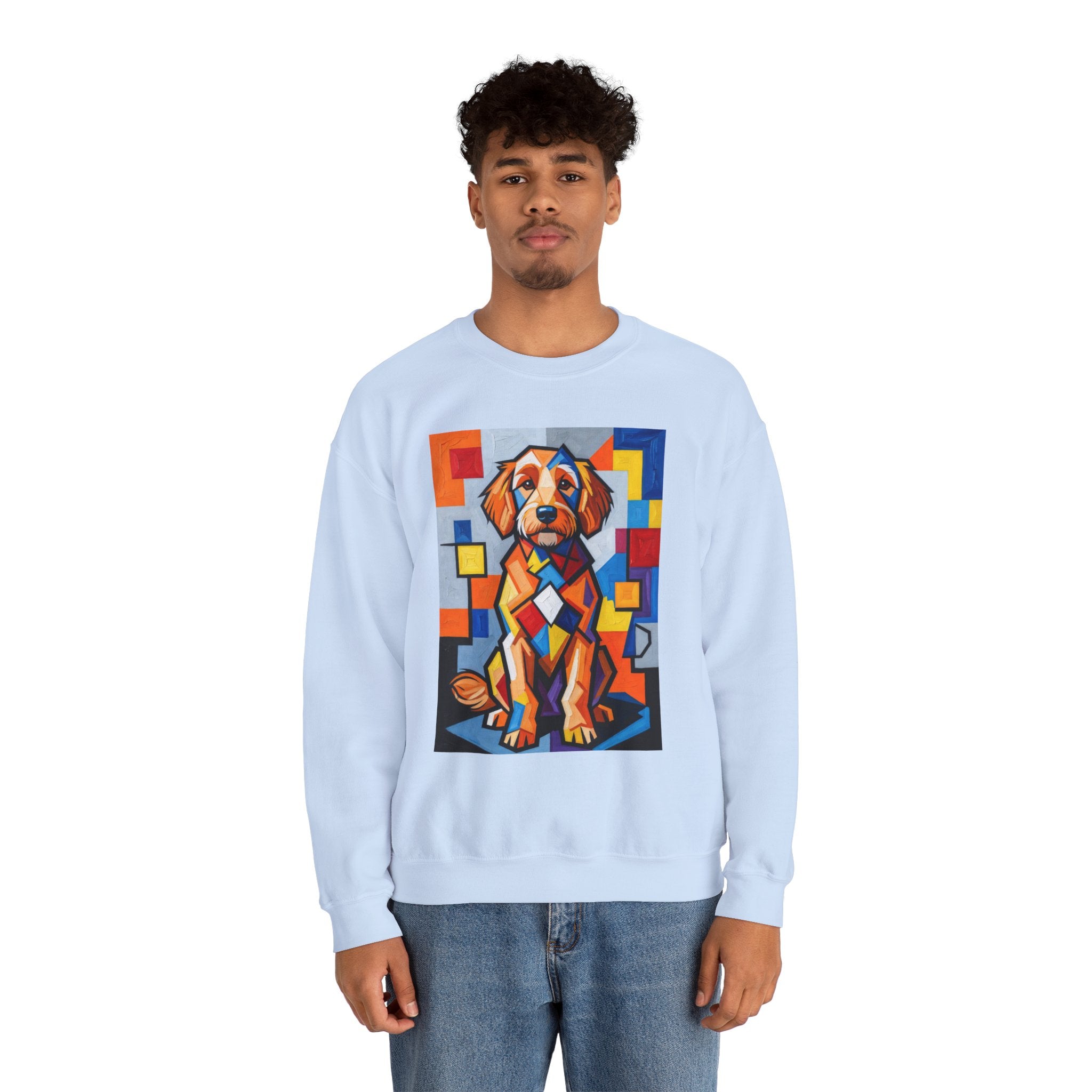 Goldendoodle Sweatshirt | Living Work of Art Collection | Cubist Style