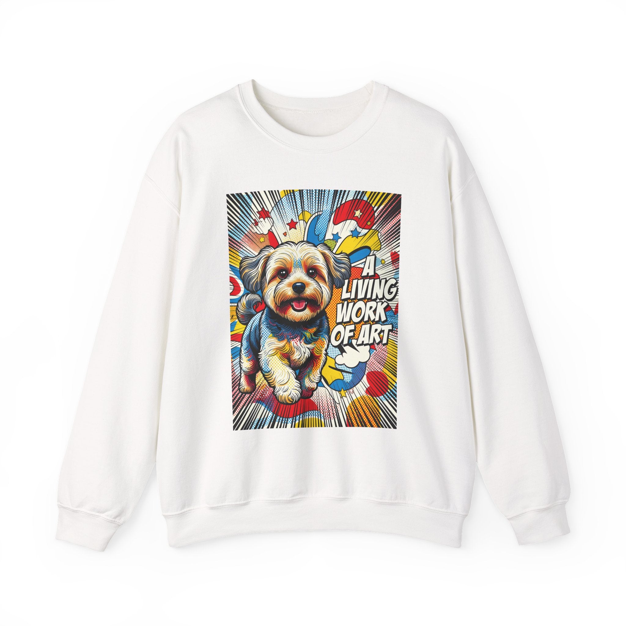 Yorkipoo Sweatshirt | Living Work of Art Collection | Pop Art