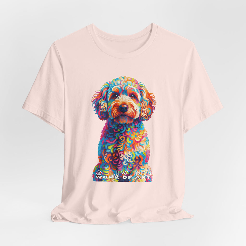 Schnoodle T Shirt | Living Work of Art Collection | Pointillism Style