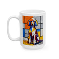 Poodle Coffee Mug | Living Work of Art Collection | Cubist Style