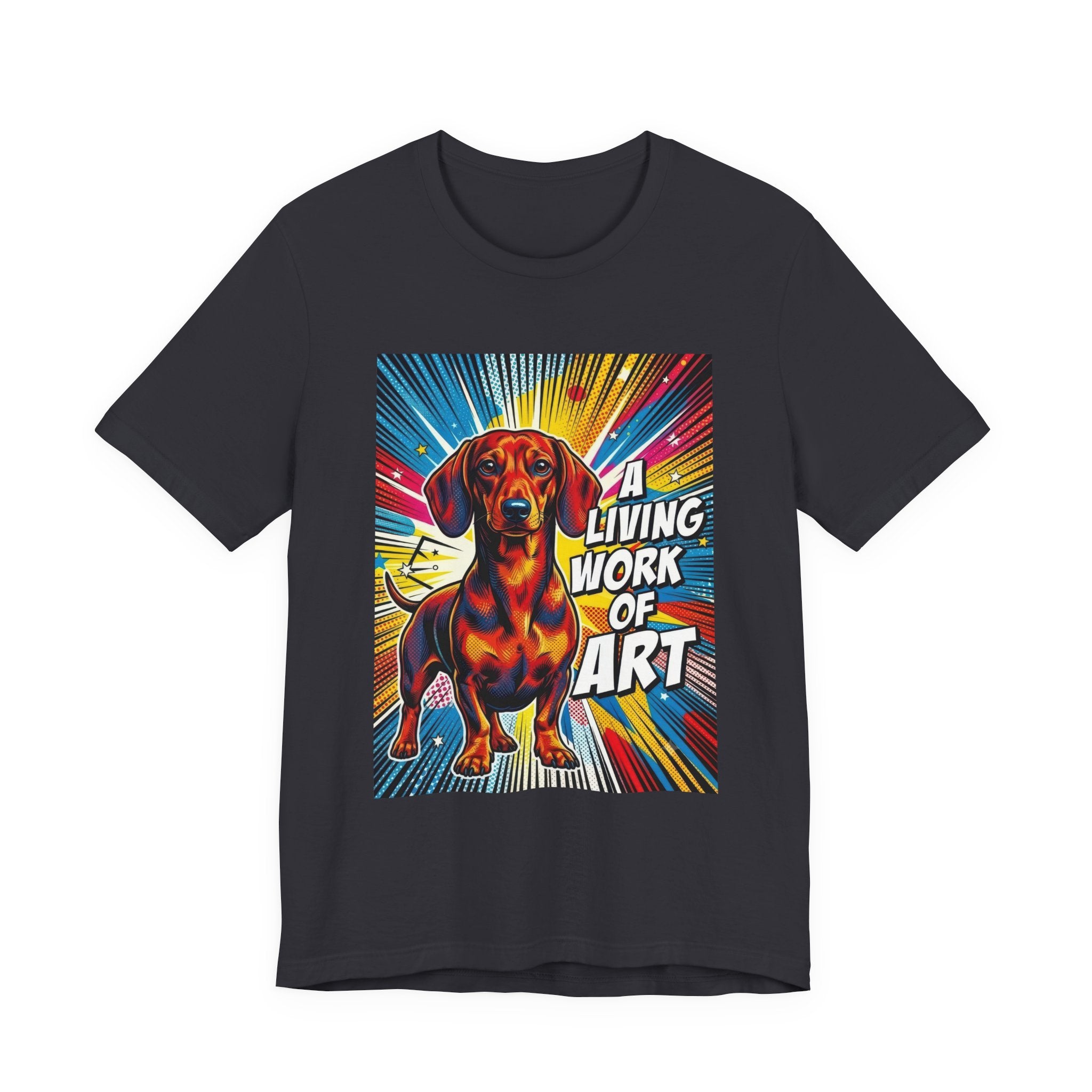 Dachshund T Shirt | Living Work of Art Collection | Pop Art