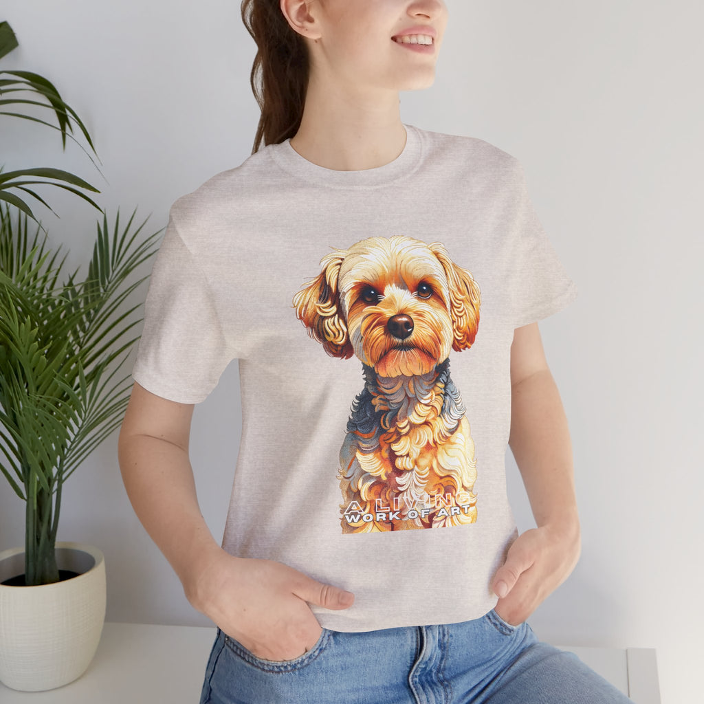 Yorkipoo T Shirt | Living Work of Art Collection | Pointillism Style